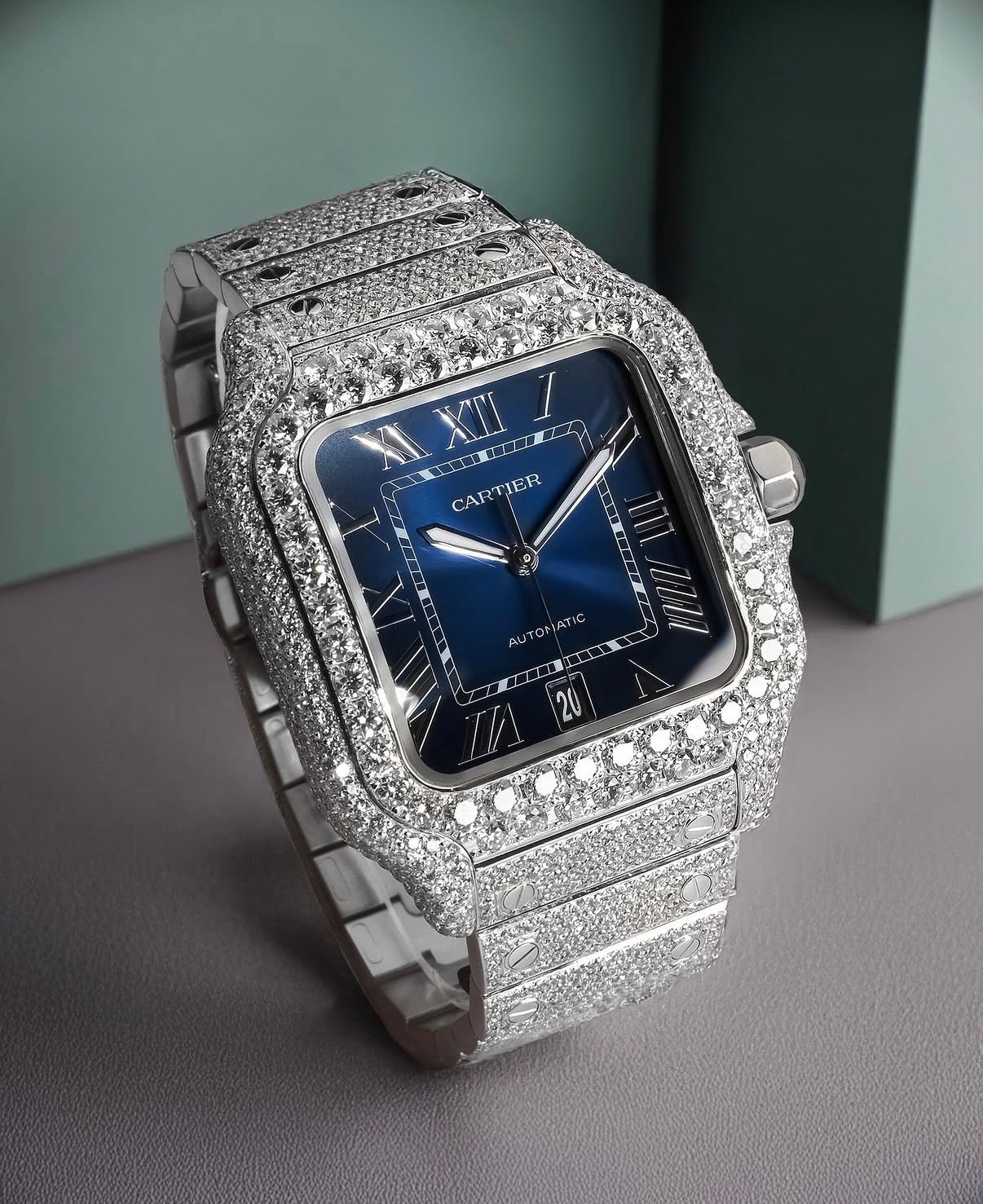 Cartier Santos, VVS y Correa Azul