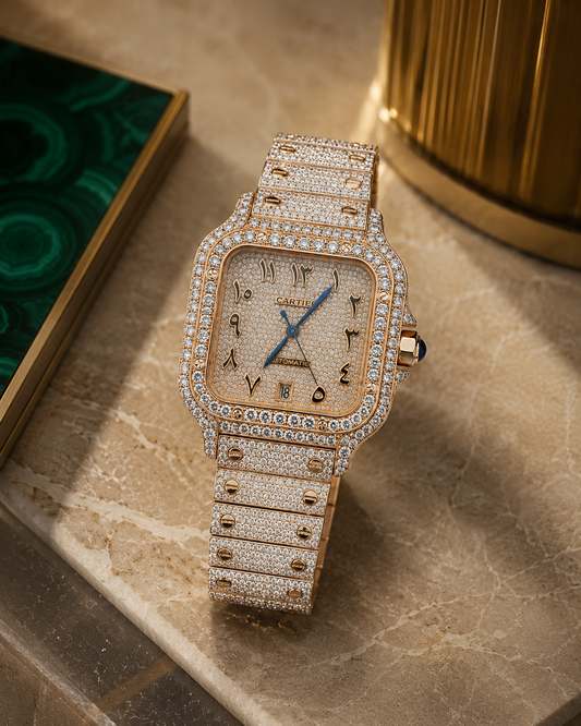 Cartier Santos Two-Tone, VVS , Arabic numerals