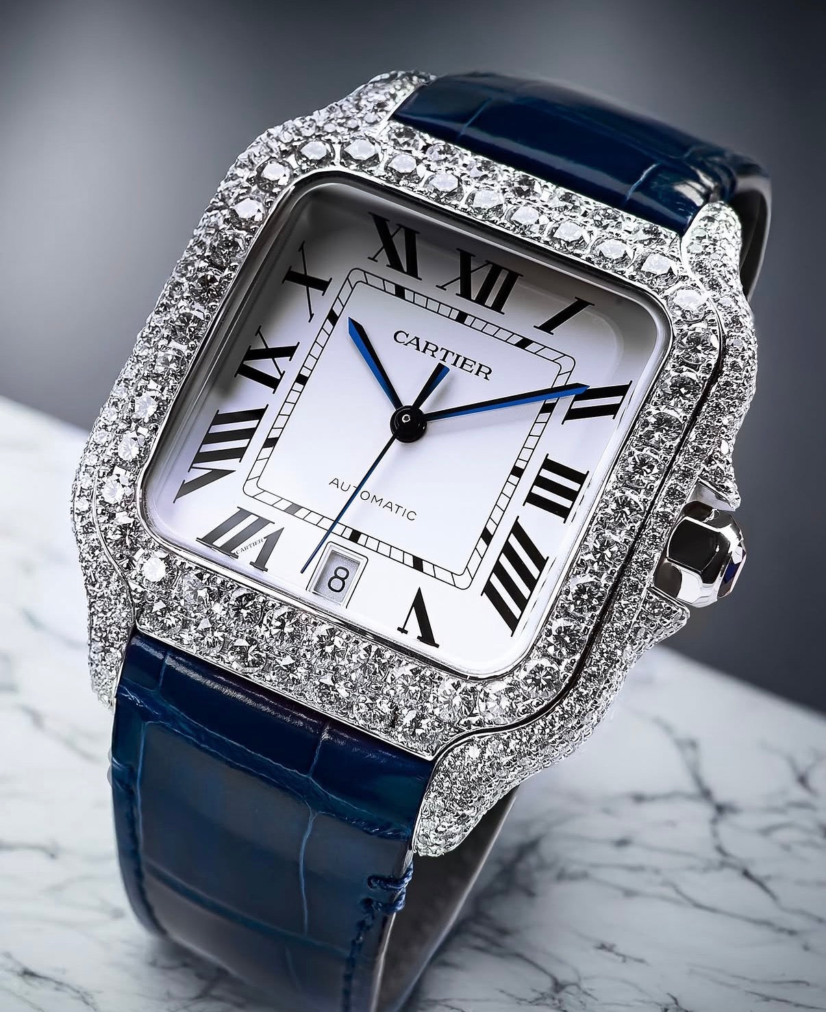 Cartier Santos, VVS  y Correa Azul